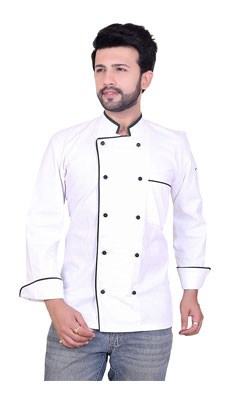 Full Sleeve White With Black Piping