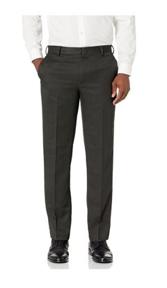Tropical Flat Front - Charcoal Grey